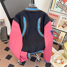WJ0625-P68原宿美式高街短款飞行夹克外套男女情侣款春季棒球服，男装夹克，电商C233