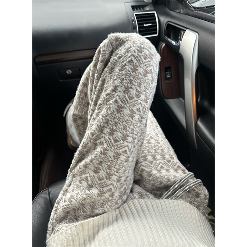 YK86038-P50加绒P55聚酯纤维圣诞树毛绒针织裤冬季加绒裤子,男装休闲裤,电商A086-1