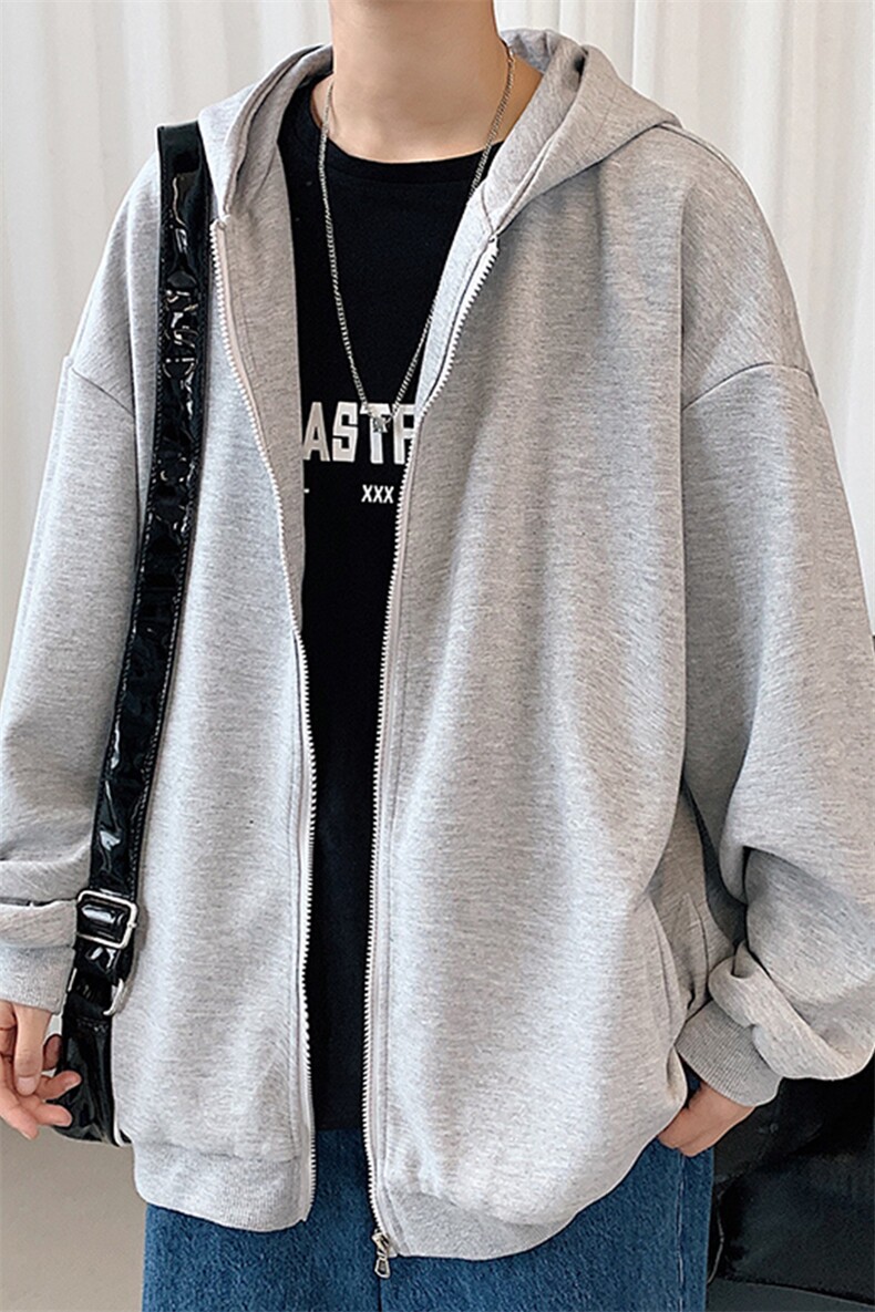 KS21099-P38加绒-P43连帽开衫卫衣男运动外套大码班服,男装卫衣,电商A040