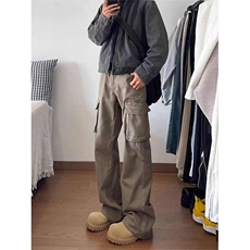 【有货】DYK8008-P55美式多口袋牛仔裤男微喇显瘦cleanfit长裤，男装牛仔裤，星座603-2