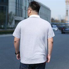 男士短袖T恤夏季薄款休闲上衣半袖体恤衫POLO衫加肥大码1902款，男装T恤，星座802