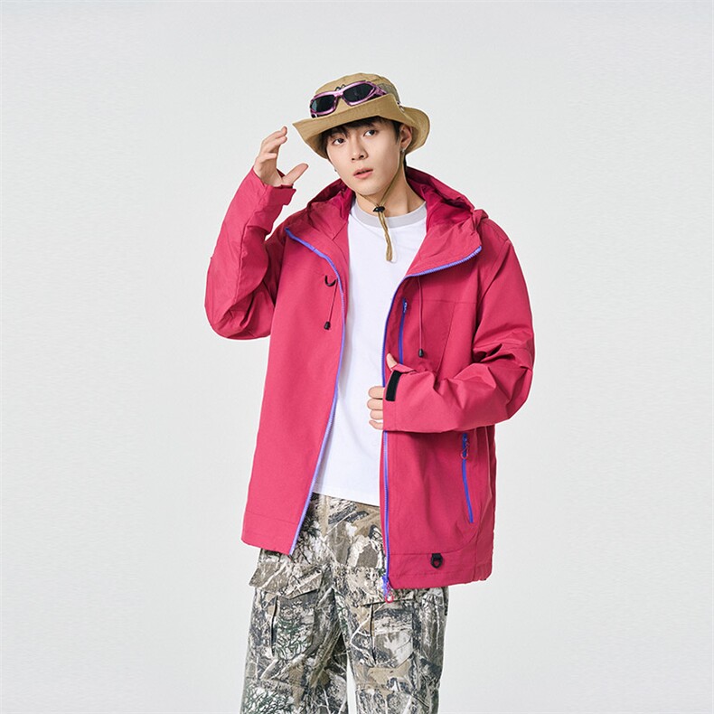 新款男女高品质户外登山服青少年学生冲锋衣夹克外套HS6633-P80,男装夹克,星座1206（原A206）