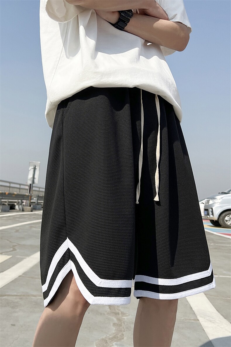 2025夏季新款港风运动休闲短裤运动裤D201-DM150-P30,男装牛仔裤,电商D321-1