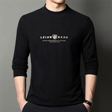 套头印花休闲男士卫衣长袖t恤打底衫春秋季新款休闲中年男装上衣，男装卫衣，电商B212（原钱塘6029）