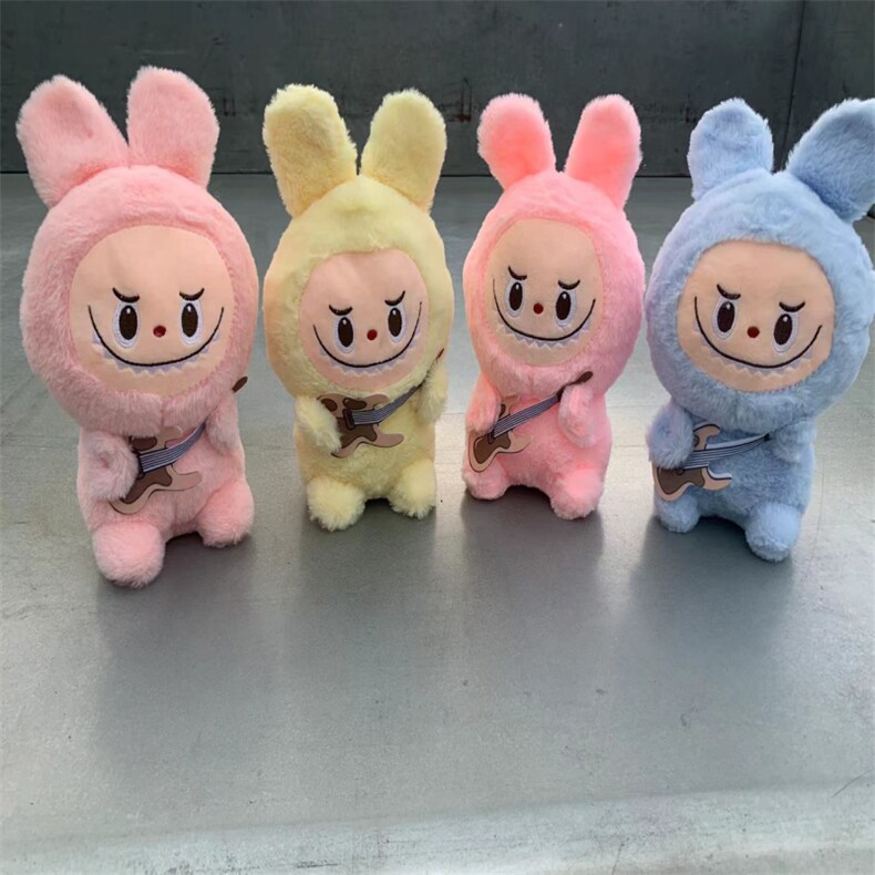 吉他拉布布，小贺毛绒玩具