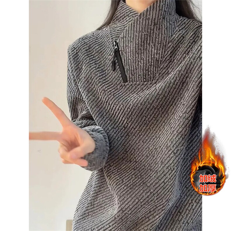 WY860R-P35常规30原版现货有量来谈！条纹交叉V领卫衣男款秋,男装卫衣,星座215-1