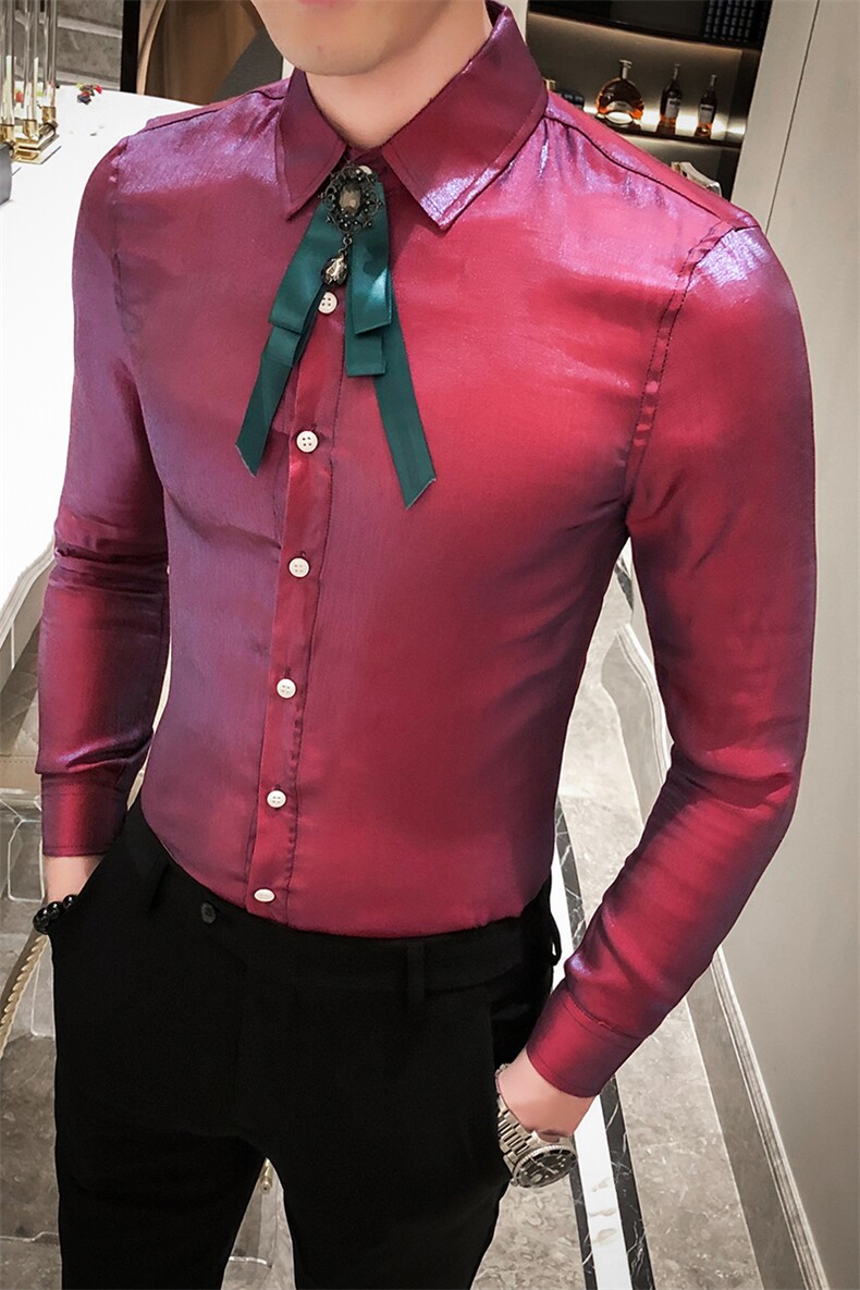 2021春男衬衫英伦男长袖上衣韩版修身印花男花衬衫A068-H533-P55,男装衬衫,星座419（原A233）