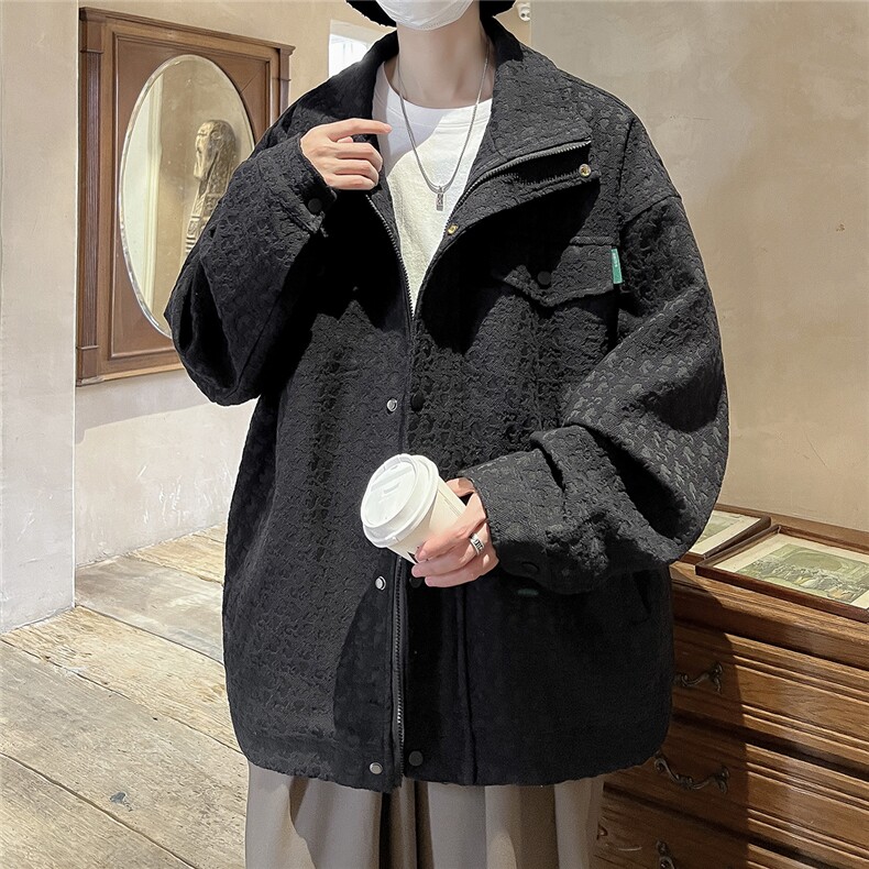 小香风美式牛仔大码M-5XL夹克大皂风百搭工装外套JK8740P125控168,男装工装外套,星座227-7