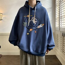 纯棉连帽卫衣男大码运动帽衫宽松薄WY2142-P35加绒款-P40，男装卫衣，电商A040