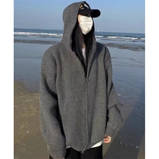 秋冬季cleanfit半拉链连帽毛衣男潮穿搭慵懒风针织外套ML108，男装针织衫/毛衣，星座1116A（原606A-3）