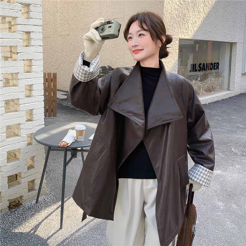 大货2026冬季新款时尚皮衣羽绒服女中长款A907P285K418,女装羽绒服,2C268