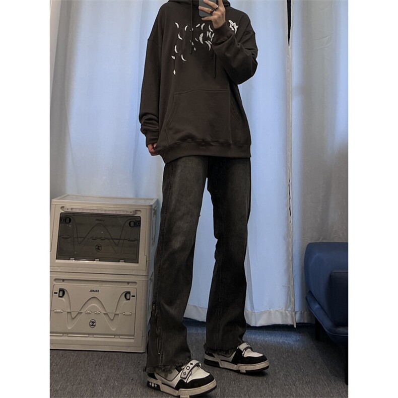 美式hiphop纯色修身直筒牛仔裤控价68,男装牛仔裤,星座310A-4