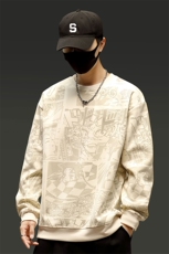 秋冬潮流印花卫衣男宽松休闲W6658小码P32大码P37，男装卫衣，星座1107-1