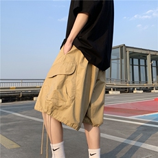 大口袋工装短裤日系五分裤情侣男女款宽松休闲裤2023新款夏，男装休闲裤，星座601-2