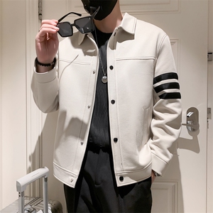 小伙风~秋季新款三条杆设计休闲夹克外套 K371/P100图片