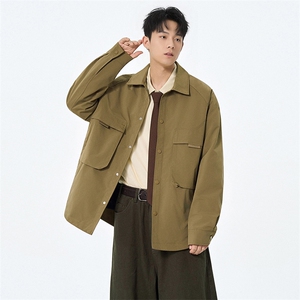 2026春季新款现货翻领夹克男纯色上衣外套DSA157B-JK7938-特P63图片