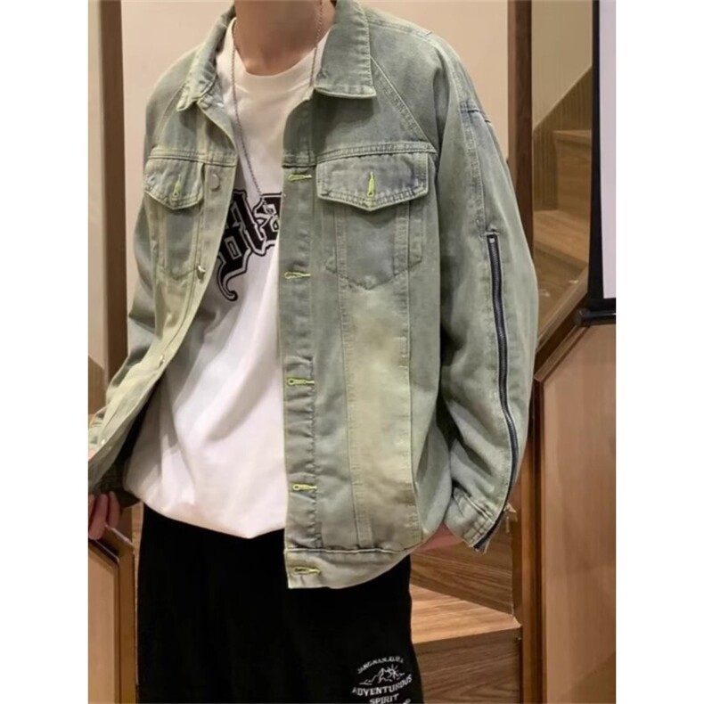 JK8887-P57美式高街vibe牛仔外套,男装工装外套,电商B323A