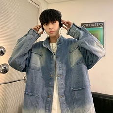 美式复古高街夹克男2024年春秋季新款潮牌宽松棒球服外套，男装夹克，星座716-4