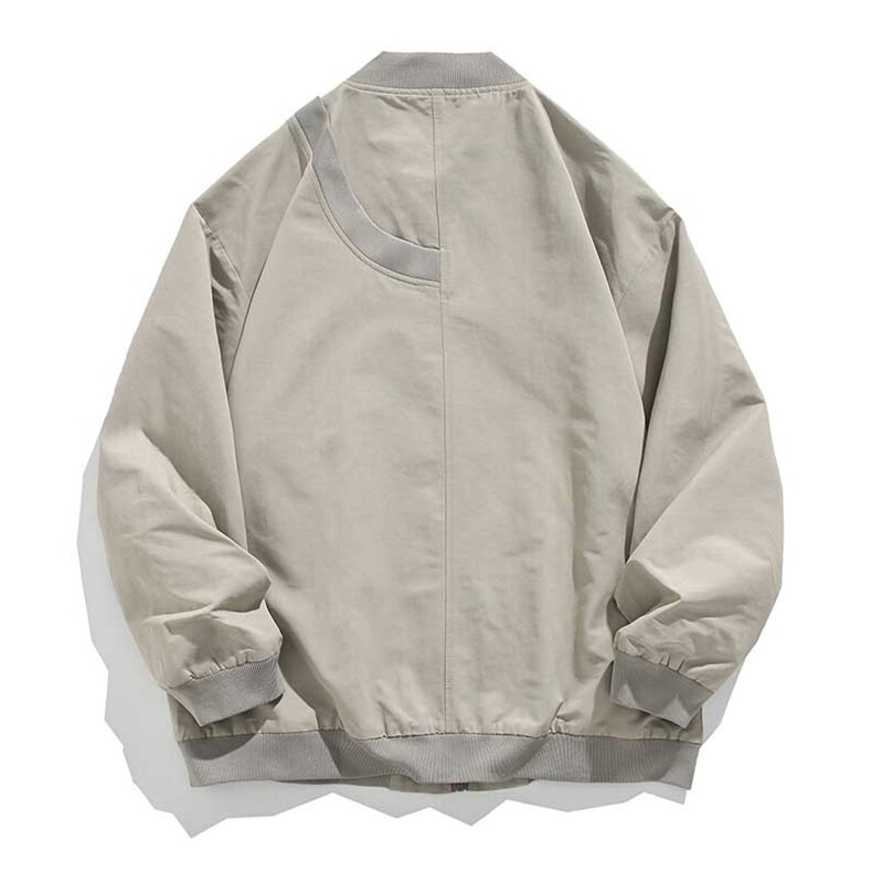 JK0213P65限88潮牌大码宽松设计感棒球领棒球服,男装夹克,电商A089-1