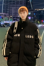 M2359-P105L-9XL冬季新款大码立领vibe潮牌棉衣面包服，男装棉衣，星座109