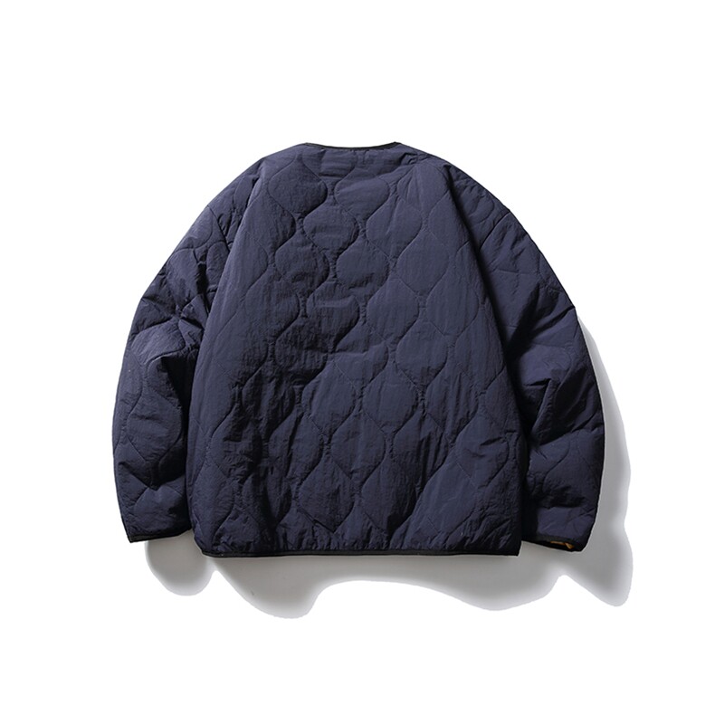 南夏乔装2025冬季新款日系复古刺绣格加厚棉衣情侣潮流休闲棉服男,男装棉衣,电商S006（B521）