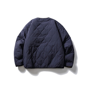 南夏乔装2025冬季新款日系复古刺绣格加厚棉衣情侣潮流休闲棉服男图片