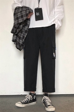 加绒2021九分裤男潮流宽松运动休闲工装裤5106-P30加绒批35，男装休闲裤，星座718-1