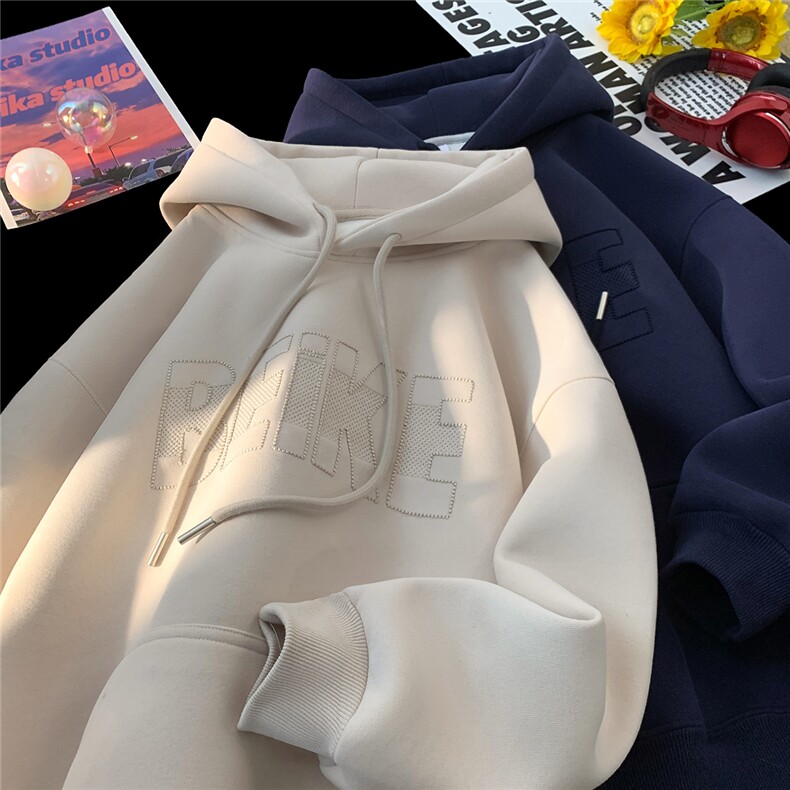 重磅美式高街连帽卫衣男秋季cleanfit宽松卫衣db99批60，男装卫衣，电商B386