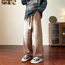 麻绳复古牛仔裤男直筒B342-NK7001-P50控68，男装牛仔裤，电商B342