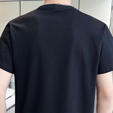 轻奢风短袖T恤男社会小伙重工亮片高端丝光冰丝体恤DXA927-P45，男装T恤，星座1207-1