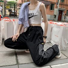【】A003-HZ7203-P60拼接时尚男士牛仔长裤港风，男装休闲裤，电商A003