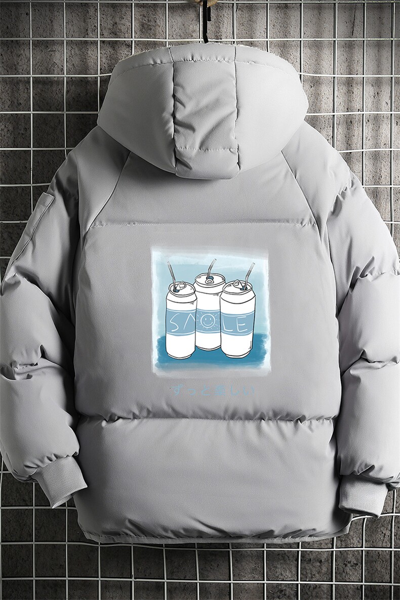 MY16148-P100加厚加绒连帽衣男大码服男面包服男网格挂拍,男装棉衣,电商A040A