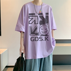 已注册/夏季内景日系青年宽松短袖T恤男潮大码打底衫DT00598/P25，男装T恤，电商B316