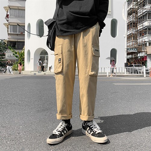 A112-P48机能工装裤男士大码宽松直筒休闲裤男，男装休闲裤，电商A040