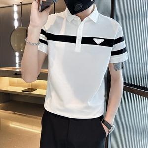 老款持续补单夏季大码短袖T恤翻领高级感Polo衫T0231-特P45图片