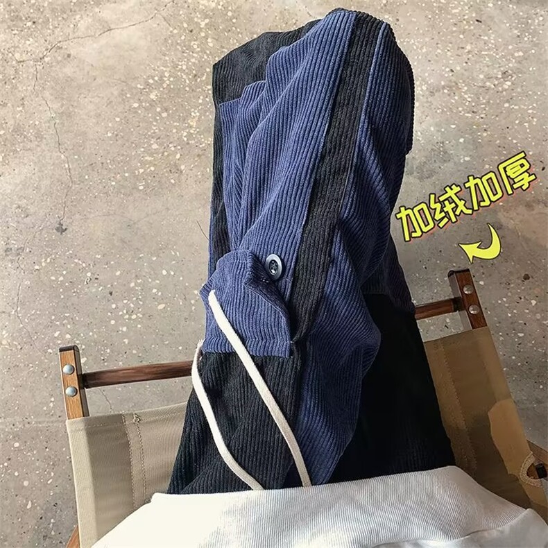 男秋季新款港风休闲裤加绒加厚A389P42,男装休闲裤,星座1116-2
