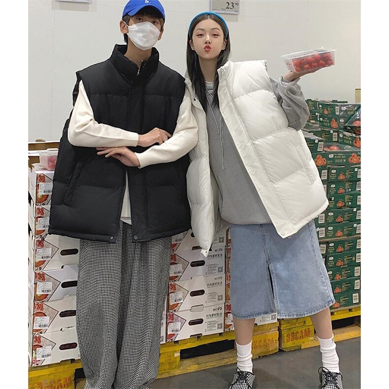 现货5W件冬季三防硬挺boxy短款立领棉衣马夹外套加厚马甲保暖棉服,男装棉衣,电商A486-1