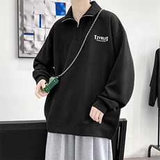 2024春上新立体提花长袖时尚翻领套头休闲卫衣男女481-P58控价78，男装卫衣，电商A441-1