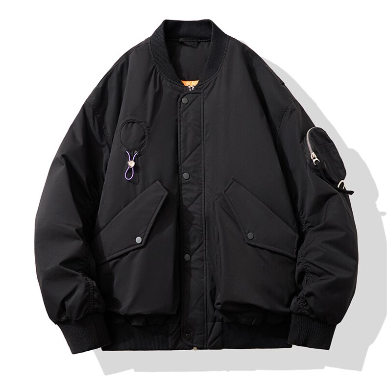 男士设计感棒球领印花羽绒服夹克外套D213-5033-P345,男装羽绒服,电商D213