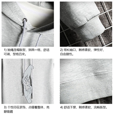 WY2147-P35加绒款-P40纯连帽卫衣男大码运动帽衫宽松薄网格，男装卫衣，电商A040A