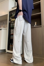 背面合扣微喇休闲裤K109模特酒店92%聚酯纤维8%氨纶(S-2XL)TP25，男装休闲裤，电商A088