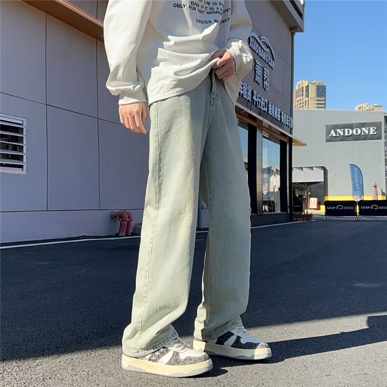 美式牛仔裤男款秋季长裤潮XK5501P46,男装牛仔裤,星座1116-2