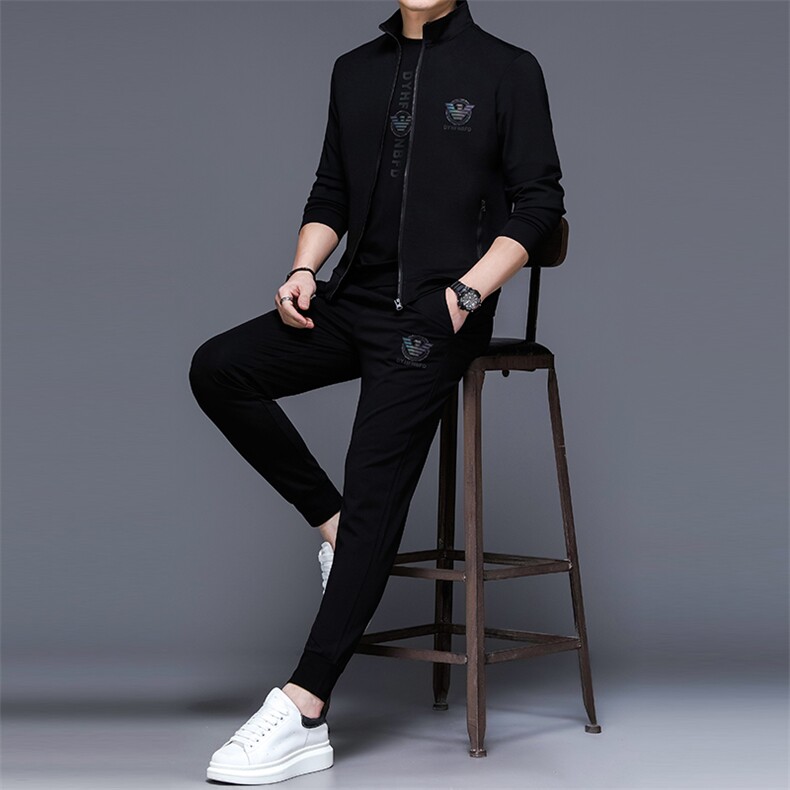 SA9320-3钱塘2020-2中青年男士冬季新款百搭帅气潮流卫衣P240,男装休闲套装,钱塘207-2