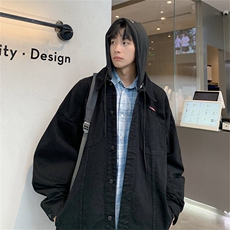 2025夹克男士港风春季潮流男装连帽外套宽松休闲上衣服JK910-P78，男装夹克，星座1103-3