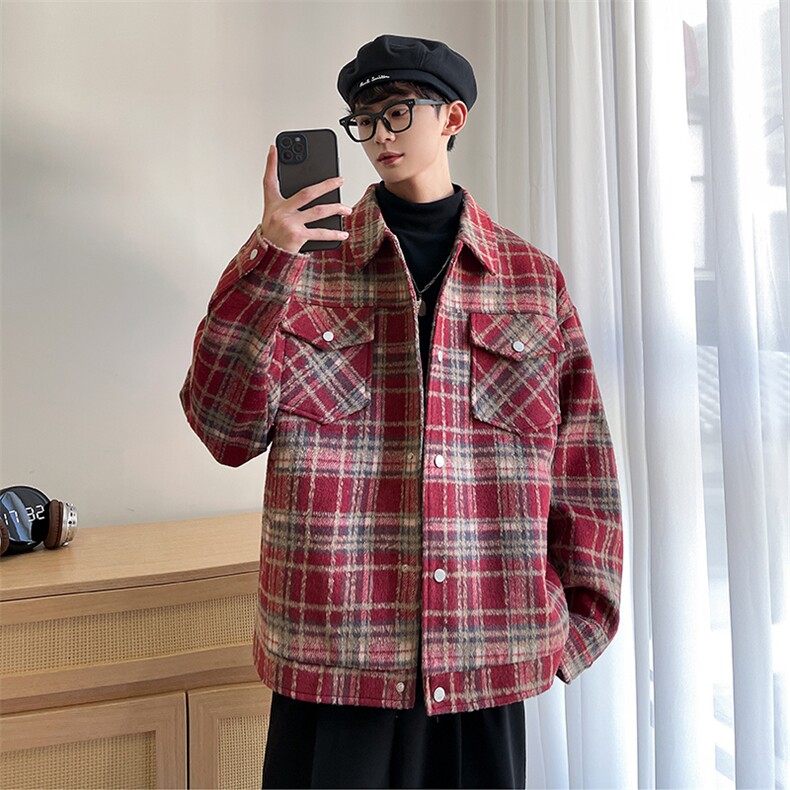 秋季百搭夹克小香风工装男外套上衣A071-JK103-P100,男装夹克,电商A071