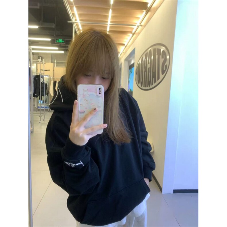 5271-P55原版刺绣/袖口有绣/后包领休闲卫衣薄款,女装卫衣/绒衫,星座617A-2