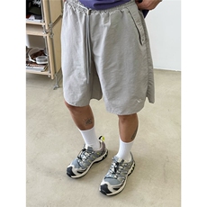 美式字母印花短裤男女2025夏季新款宽松休闲抽绳运动情侣五分裤潮，男装牛仔裤，星座506A