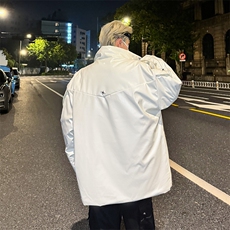 美式高街立领PU皮衣棉服外套潮牌宽松保暖棉衣，男装皮衣，星座410-6（原星座1304-1）