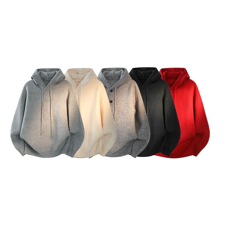 1303B-MY839-特P45秋冬重磅800G高品质慵懒针织连帽衫备大货，男装卫衣，星座1303B