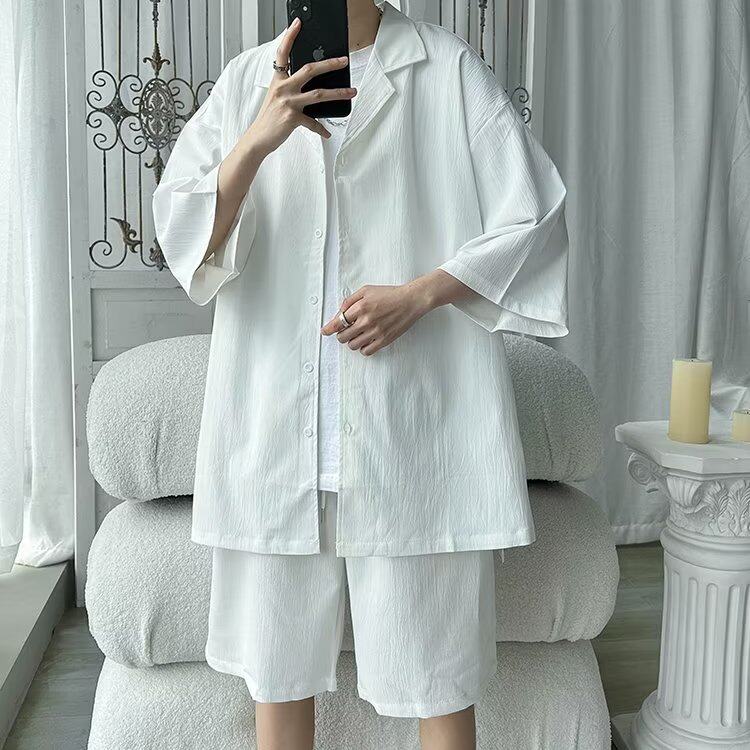 男潮流休闲套装宽松套装运动套装L755P45，男装休闲套装，星座1116-2